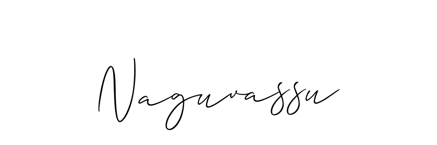 You should practise on your own different ways (Allison_Script) to write your name (Naguvassu) in signature. don't let someone else do it for you. Naguvassu signature style 2 images and pictures png