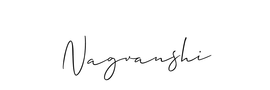 Create a beautiful signature design for name Nagvanshi. With this signature (Allison_Script) fonts, you can make a handwritten signature for free. Nagvanshi signature style 2 images and pictures png