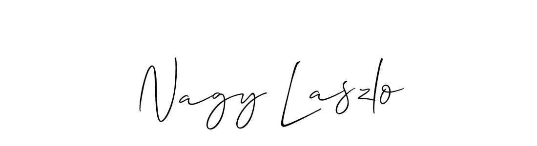 Make a short Nagy Laszlo signature style. Manage your documents anywhere anytime using Allison_Script. Create and add eSignatures, submit forms, share and send files easily. Nagy Laszlo signature style 2 images and pictures png