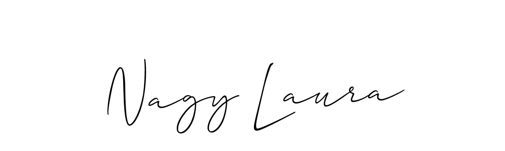 Design your own signature with our free online signature maker. With this signature software, you can create a handwritten (Allison_Script) signature for name Nagy Laura. Nagy Laura signature style 2 images and pictures png