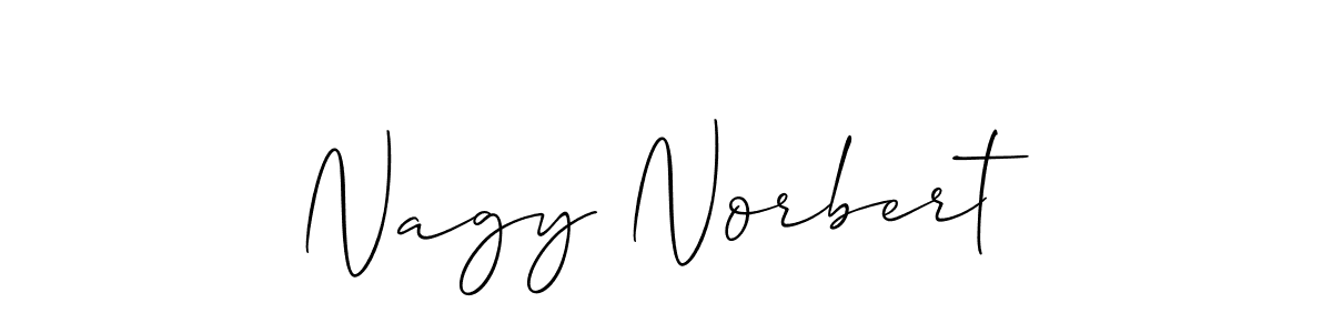 How to make Nagy Norbert signature? Allison_Script is a professional autograph style. Create handwritten signature for Nagy Norbert name. Nagy Norbert signature style 2 images and pictures png