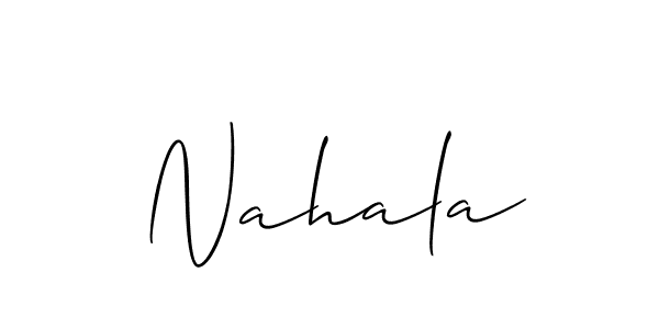You can use this online signature creator to create a handwritten signature for the name Nahala. This is the best online autograph maker. Nahala signature style 2 images and pictures png