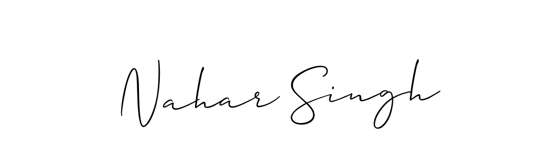 Make a short Nahar Singh signature style. Manage your documents anywhere anytime using Allison_Script. Create and add eSignatures, submit forms, share and send files easily. Nahar Singh signature style 2 images and pictures png