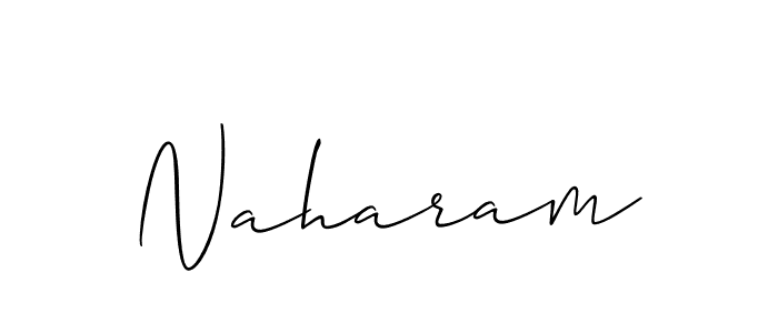 Make a beautiful signature design for name Naharam. With this signature (Allison_Script) style, you can create a handwritten signature for free. Naharam signature style 2 images and pictures png