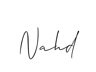 You can use this online signature creator to create a handwritten signature for the name Nahd. This is the best online autograph maker. Nahd signature style 2 images and pictures png