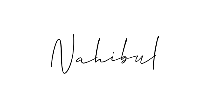 You should practise on your own different ways (Allison_Script) to write your name (Nahibul) in signature. don't let someone else do it for you. Nahibul signature style 2 images and pictures png