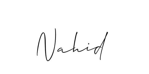 How to Draw Nahid  signature style? Allison_Script is a latest design signature styles for name Nahid . Nahid  signature style 2 images and pictures png