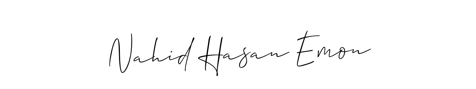 Here are the top 10 professional signature styles for the name Nahid Hasan Emon. These are the best autograph styles you can use for your name. Nahid Hasan Emon signature style 2 images and pictures png