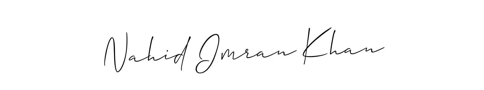 Best and Professional Signature Style for Nahid Imran Khan. Allison_Script Best Signature Style Collection. Nahid Imran Khan signature style 2 images and pictures png