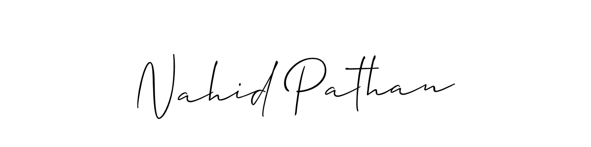Once you've used our free online signature maker to create your best signature Allison_Script style, it's time to enjoy all of the benefits that Nahid Pathan name signing documents. Nahid Pathan signature style 2 images and pictures png