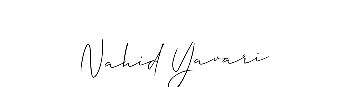 Once you've used our free online signature maker to create your best signature Allison_Script style, it's time to enjoy all of the benefits that Nahid Yavari name signing documents. Nahid Yavari signature style 2 images and pictures png