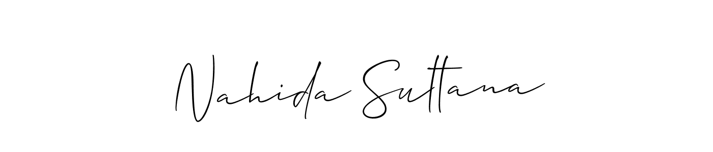 Similarly Allison_Script is the best handwritten signature design. Signature creator online .You can use it as an online autograph creator for name Nahida Sultana. Nahida Sultana signature style 2 images and pictures png