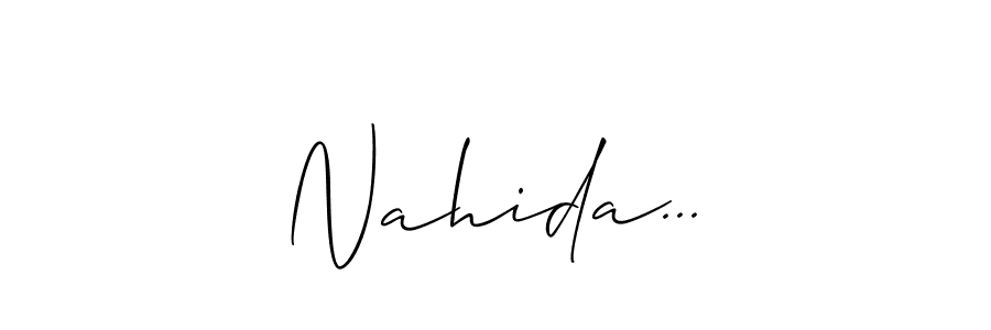 You should practise on your own different ways (Allison_Script) to write your name (Nahida...) in signature. don't let someone else do it for you. Nahida... signature style 2 images and pictures png