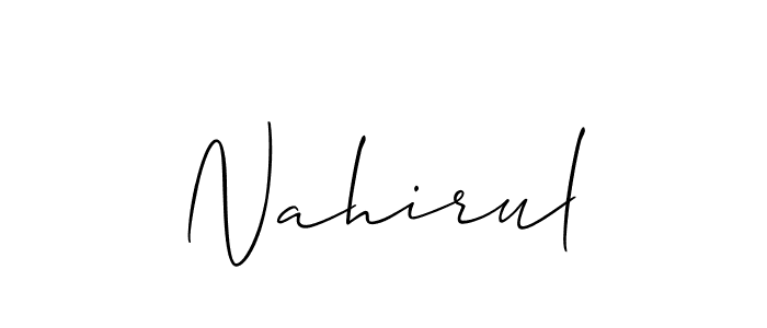 Make a short Nahirul signature style. Manage your documents anywhere anytime using Allison_Script. Create and add eSignatures, submit forms, share and send files easily. Nahirul signature style 2 images and pictures png