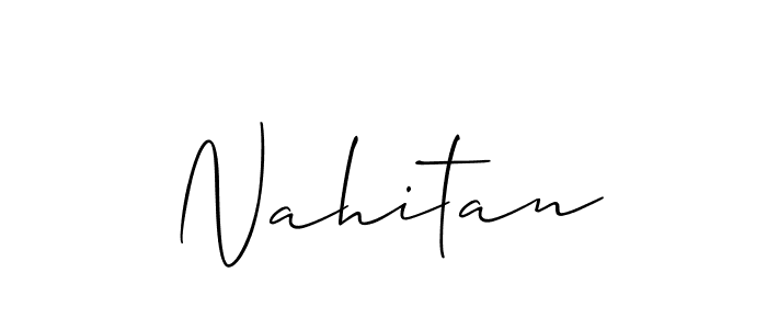 Make a beautiful signature design for name Nahitan. Use this online signature maker to create a handwritten signature for free. Nahitan signature style 2 images and pictures png