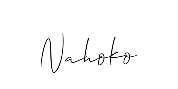 Make a beautiful signature design for name Nahoko. Use this online signature maker to create a handwritten signature for free. Nahoko signature style 2 images and pictures png