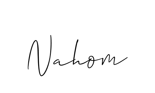 Once you've used our free online signature maker to create your best signature Allison_Script style, it's time to enjoy all of the benefits that Nahom name signing documents. Nahom signature style 2 images and pictures png
