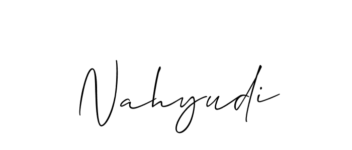 Here are the top 10 professional signature styles for the name Nahyudi. These are the best autograph styles you can use for your name. Nahyudi signature style 2 images and pictures png