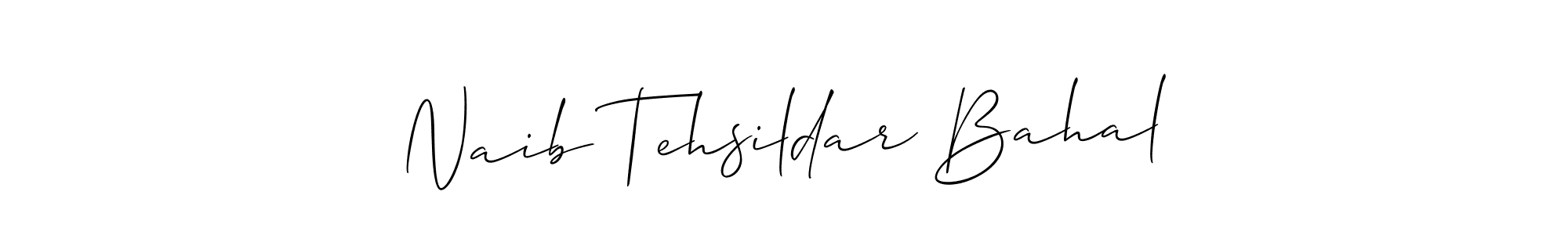 This is the best signature style for the Naib Tehsildar Bahal name. Also you like these signature font (Allison_Script). Mix name signature. Naib Tehsildar Bahal signature style 2 images and pictures png