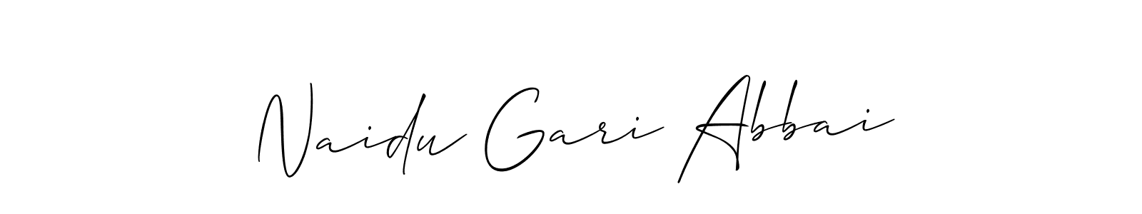 It looks lik you need a new signature style for name Naidu Gari Abbai. Design unique handwritten (Allison_Script) signature with our free signature maker in just a few clicks. Naidu Gari Abbai signature style 2 images and pictures png