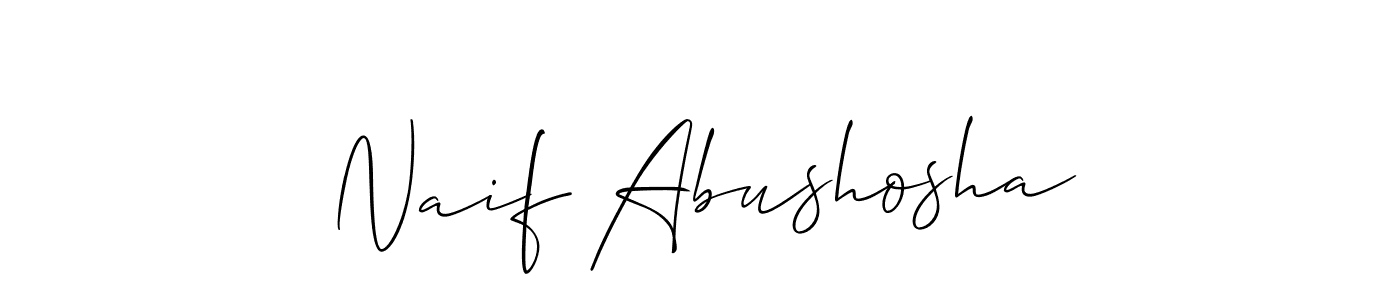 How to Draw Naif Abushosha signature style? Allison_Script is a latest design signature styles for name Naif Abushosha. Naif Abushosha signature style 2 images and pictures png