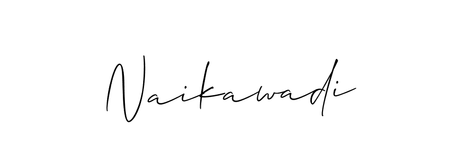 You should practise on your own different ways (Allison_Script) to write your name (Naikawadi) in signature. don't let someone else do it for you. Naikawadi signature style 2 images and pictures png