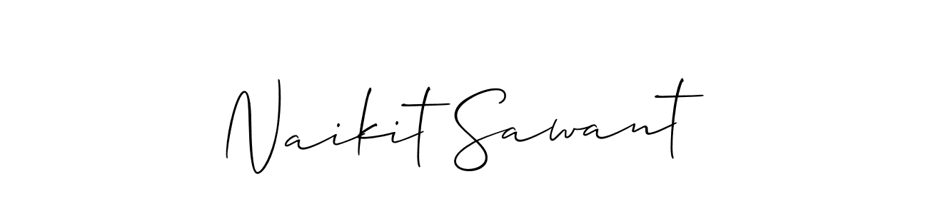 It looks lik you need a new signature style for name Naikit Sawant. Design unique handwritten (Allison_Script) signature with our free signature maker in just a few clicks. Naikit Sawant signature style 2 images and pictures png