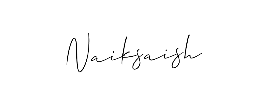 You can use this online signature creator to create a handwritten signature for the name Naiksaish. This is the best online autograph maker. Naiksaish signature style 2 images and pictures png