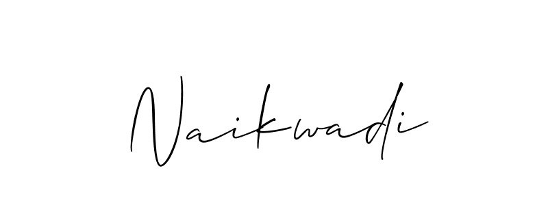 Make a beautiful signature design for name Naikwadi. With this signature (Allison_Script) style, you can create a handwritten signature for free. Naikwadi signature style 2 images and pictures png