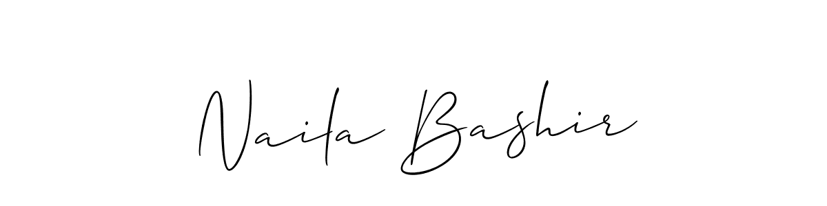 if you are searching for the best signature style for your name Naila Bashir. so please give up your signature search. here we have designed multiple signature styles  using Allison_Script. Naila Bashir signature style 2 images and pictures png