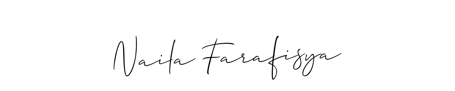 It looks lik you need a new signature style for name Naila Farafisya. Design unique handwritten (Allison_Script) signature with our free signature maker in just a few clicks. Naila Farafisya signature style 2 images and pictures png