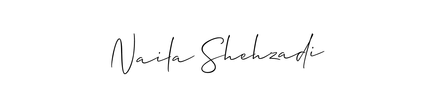 Also You can easily find your signature by using the search form. We will create Naila Shehzadi name handwritten signature images for you free of cost using Allison_Script sign style. Naila Shehzadi signature style 2 images and pictures png