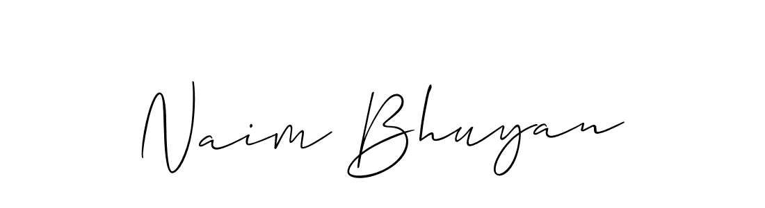 How to make Naim Bhuyan signature? Allison_Script is a professional autograph style. Create handwritten signature for Naim Bhuyan name. Naim Bhuyan signature style 2 images and pictures png