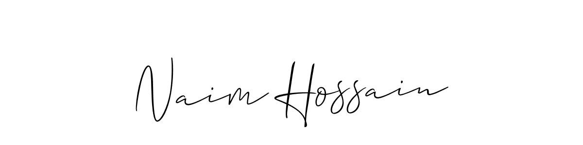 Naim Hossain stylish signature style. Best Handwritten Sign (Allison_Script) for my name. Handwritten Signature Collection Ideas for my name Naim Hossain. Naim Hossain signature style 2 images and pictures png