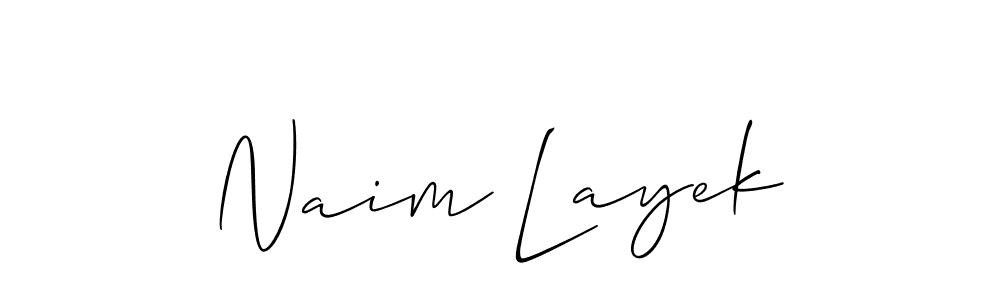 Make a short Naim Layek signature style. Manage your documents anywhere anytime using Allison_Script. Create and add eSignatures, submit forms, share and send files easily. Naim Layek signature style 2 images and pictures png