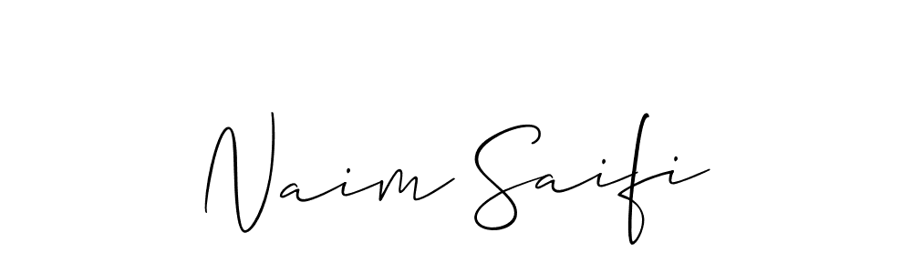 Also we have Naim Saifi name is the best signature style. Create professional handwritten signature collection using Allison_Script autograph style. Naim Saifi signature style 2 images and pictures png