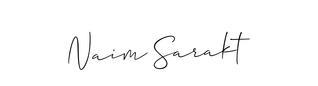 Once you've used our free online signature maker to create your best signature Allison_Script style, it's time to enjoy all of the benefits that Naim Sarakt name signing documents. Naim Sarakt signature style 2 images and pictures png