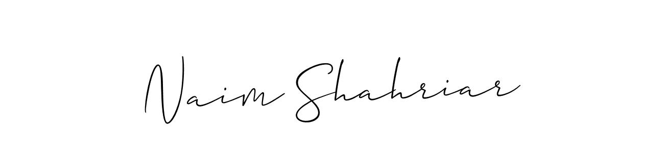 Also we have Naim Shahriar name is the best signature style. Create professional handwritten signature collection using Allison_Script autograph style. Naim Shahriar signature style 2 images and pictures png