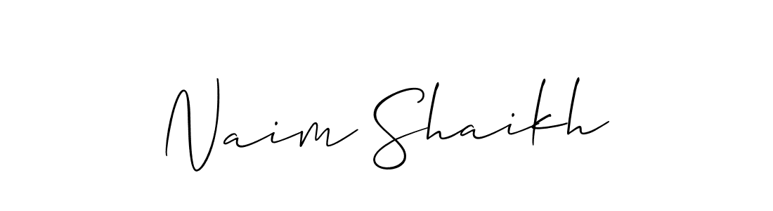 How to Draw Naim Shaikh signature style? Allison_Script is a latest design signature styles for name Naim Shaikh. Naim Shaikh signature style 2 images and pictures png