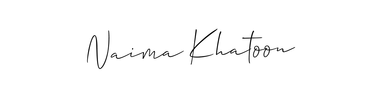 Also we have Naima Khatoon name is the best signature style. Create professional handwritten signature collection using Allison_Script autograph style. Naima Khatoon signature style 2 images and pictures png