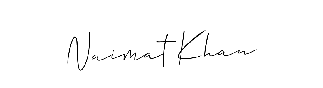 The best way (Allison_Script) to make a short signature is to pick only two or three words in your name. The name Naimat Khan include a total of six letters. For converting this name. Naimat Khan signature style 2 images and pictures png