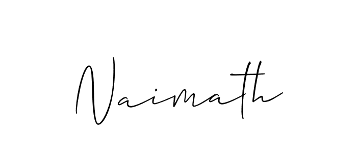 How to make Naimath signature? Allison_Script is a professional autograph style. Create handwritten signature for Naimath name. Naimath signature style 2 images and pictures png