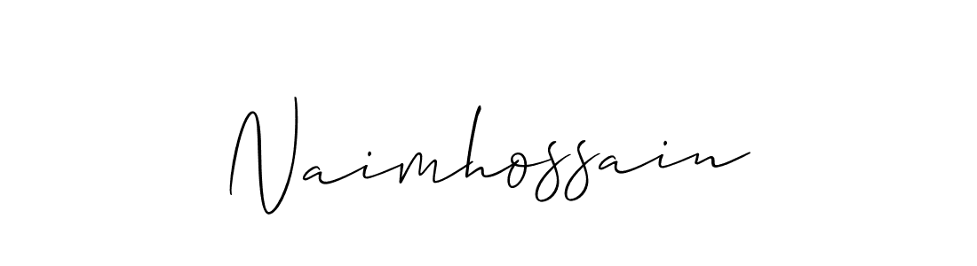 Naimhossain stylish signature style. Best Handwritten Sign (Allison_Script) for my name. Handwritten Signature Collection Ideas for my name Naimhossain. Naimhossain signature style 2 images and pictures png