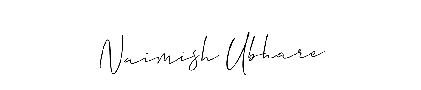 Make a beautiful signature design for name Naimish Ubhare. Use this online signature maker to create a handwritten signature for free. Naimish Ubhare signature style 2 images and pictures png
