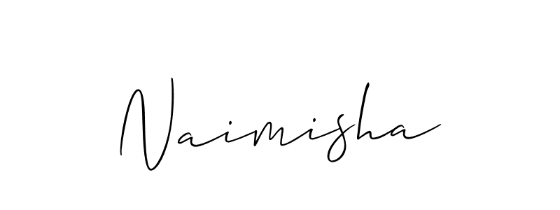Also we have Naimisha name is the best signature style. Create professional handwritten signature collection using Allison_Script autograph style. Naimisha signature style 2 images and pictures png