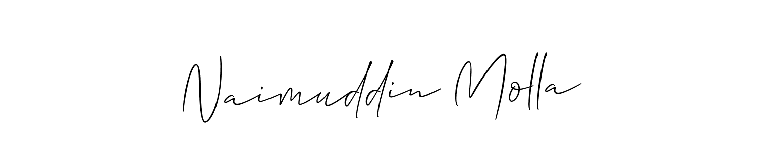 Make a beautiful signature design for name Naimuddin Molla. Use this online signature maker to create a handwritten signature for free. Naimuddin Molla signature style 2 images and pictures png