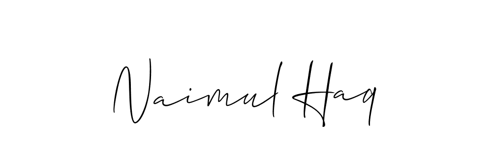 How to Draw Naimul Haq signature style? Allison_Script is a latest design signature styles for name Naimul Haq. Naimul Haq signature style 2 images and pictures png