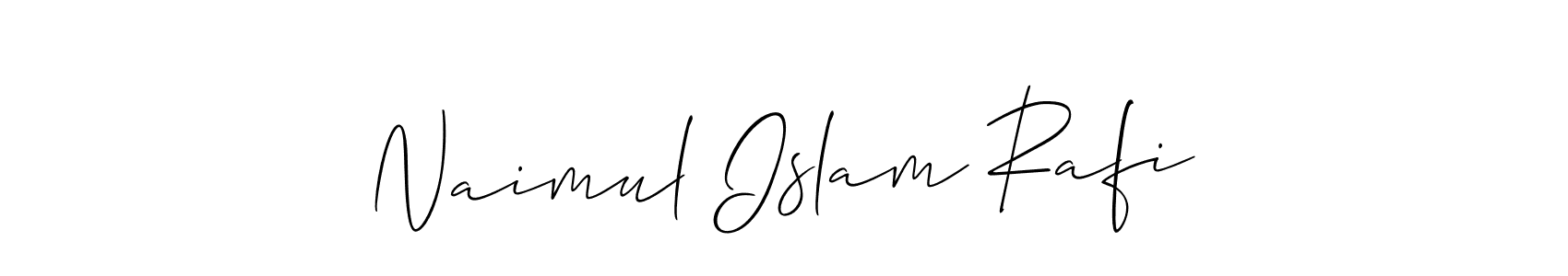 You should practise on your own different ways (Allison_Script) to write your name (Naimul Islam Rafi) in signature. don't let someone else do it for you. Naimul Islam Rafi signature style 2 images and pictures png