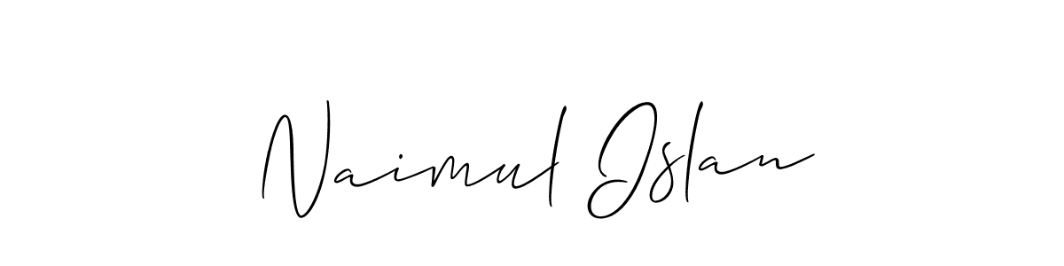 It looks lik you need a new signature style for name Naimul Islan. Design unique handwritten (Allison_Script) signature with our free signature maker in just a few clicks. Naimul Islan signature style 2 images and pictures png