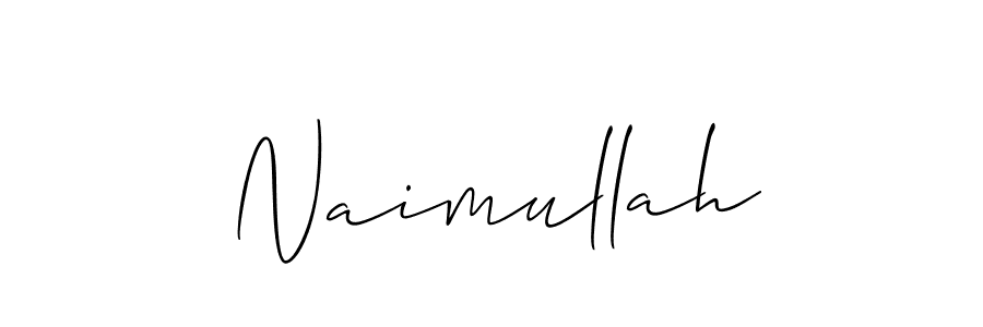 How to make Naimullah name signature. Use Allison_Script style for creating short signs online. This is the latest handwritten sign. Naimullah signature style 2 images and pictures png